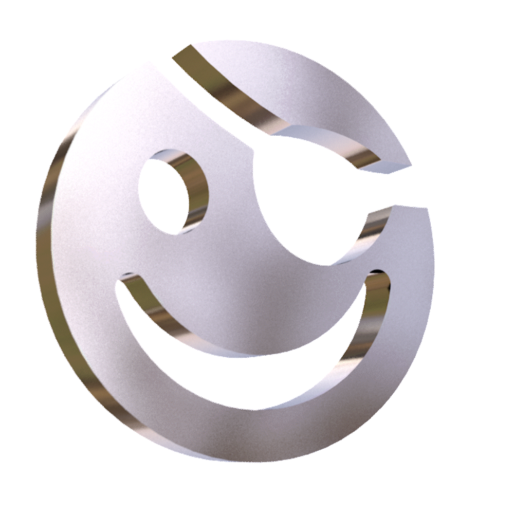Spinning smiley face logo
