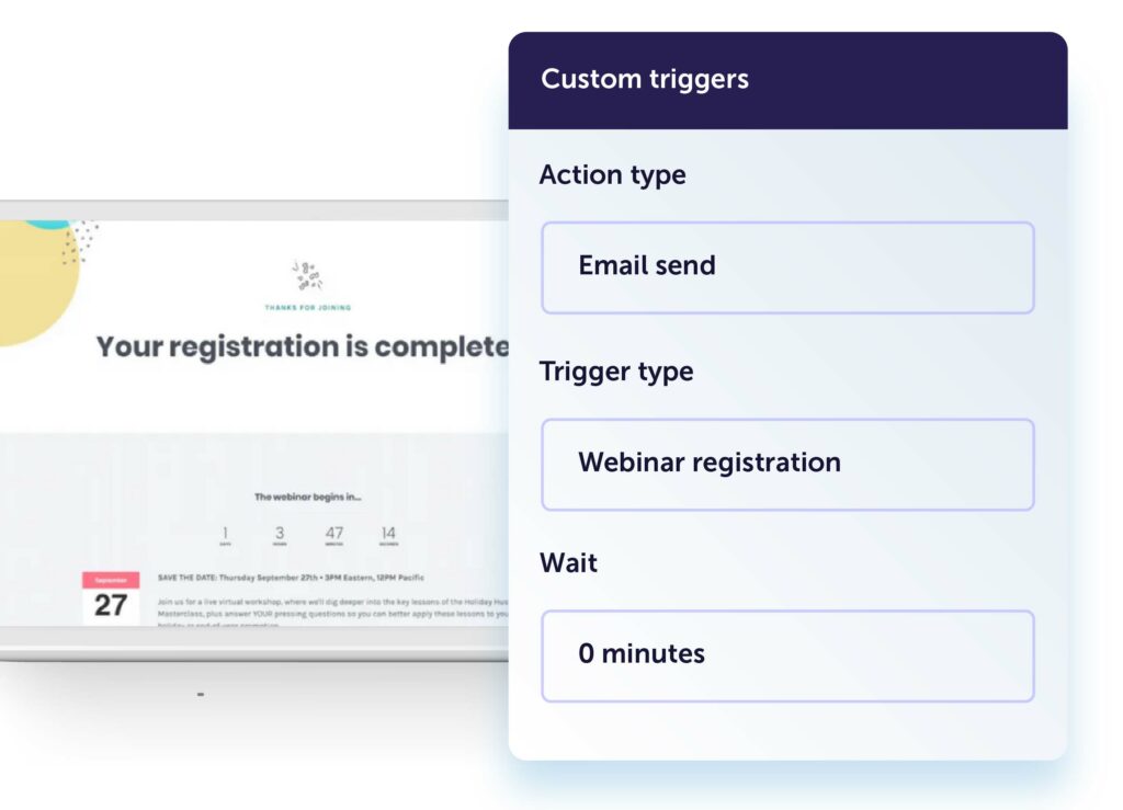 Webinar registration moments-based marketing 