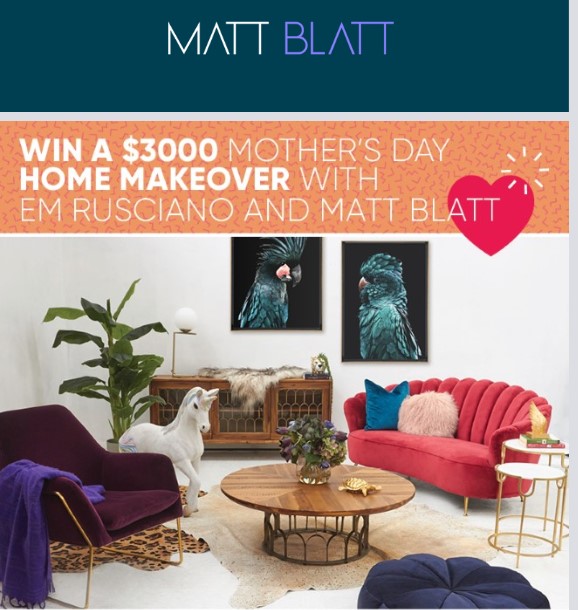 Matt Blatt Mother's Day competition