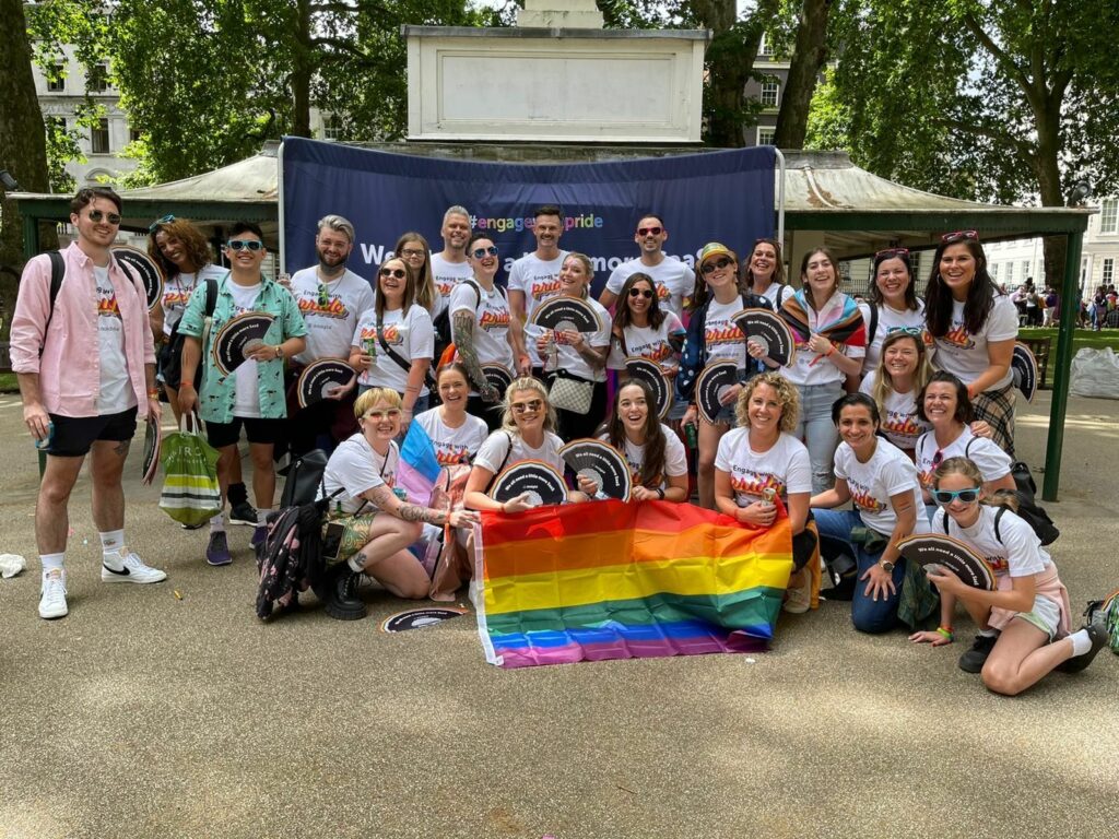 The Dotdigital team at London Pride 2023. 